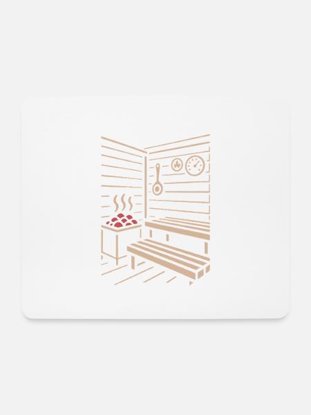 Sauna Season - Saunieren - Spruch - Mousepad (Querformat) - Weiß