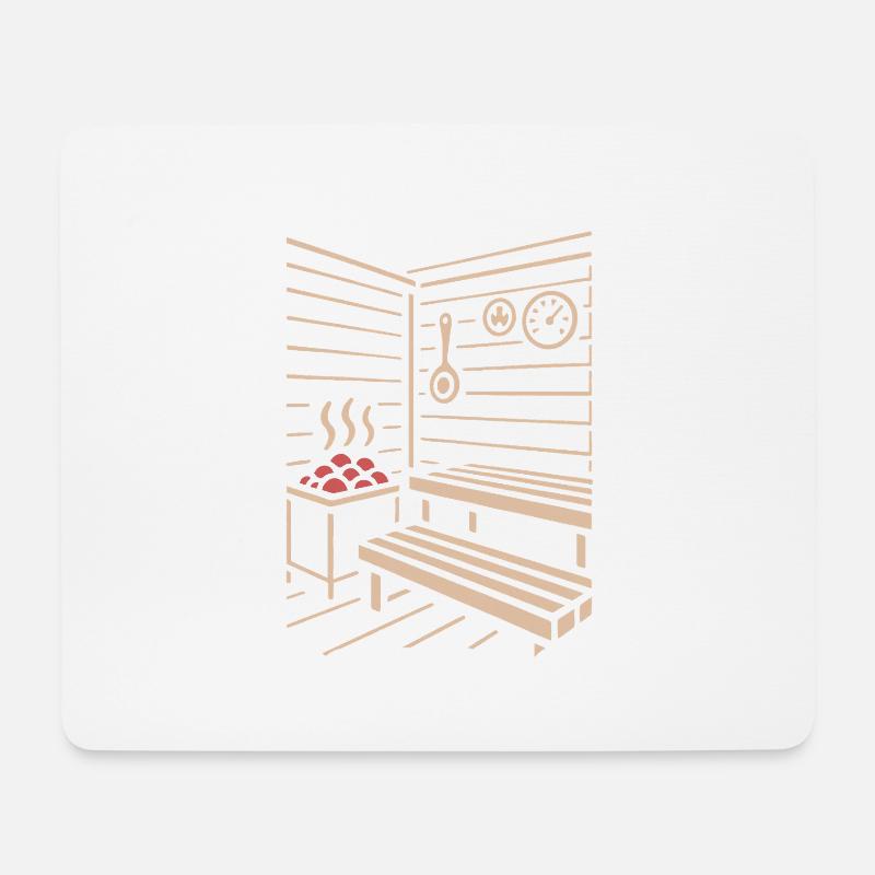 Sauna Season - Saunieren - Spruch - Mousepad (Querformat) - Weiß