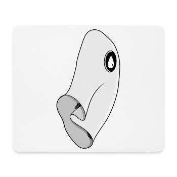 Minimalist Ghost - Mouse Pad (horizontal) - white - Front