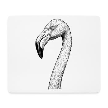 Flamingo - Mousepad (Querformat) - Weiß - Vorne