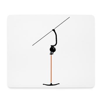 Ankerlift | Lift-me, ski, sports d’hiver, forfaits ski - Tapis de souris (format paysage) - blanc - Devant