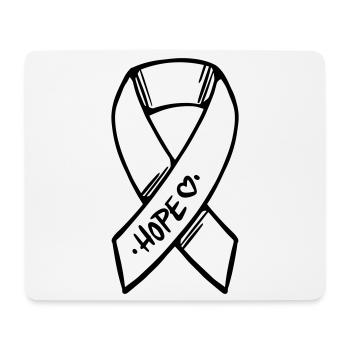 Loop Hope Cancer - Mouse Pad (horizontal) - white - Front