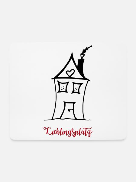 HERZensHÄUSCHEN - Das Original by heavenlygoods - Mousepad (Querformat) - Weiß