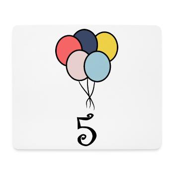 5. JUBILÄUM. 5 JAHRE. 5. JUBILÄUM - Mousepad (Querformat) - Weiß - Vorne