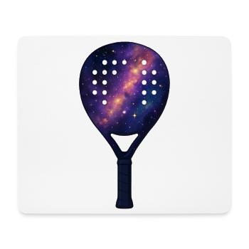 Padel-Racket – Padeliste - Mousepad (Querformat) - Weiß - Vorne