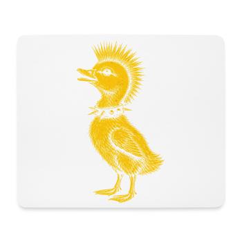 Punk Chick Mohawk Animal Shirt - Mouse Pad (horizontal) - white - Front