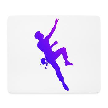 Die Bergsportlerinnen und Climbing passen zusammen - Mousepad (Querformat) - Weiß - Vorne