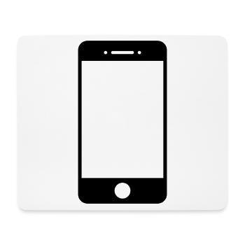 smartphone - Tapis de souris (format paysage) - blanc - Devant