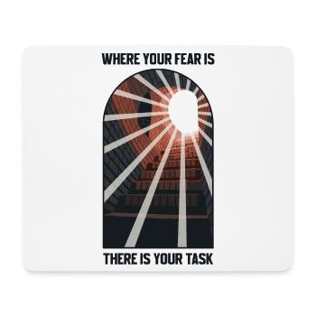 Fear as a signpost: solution - Mouse Pad (horizontal) - white - Front
