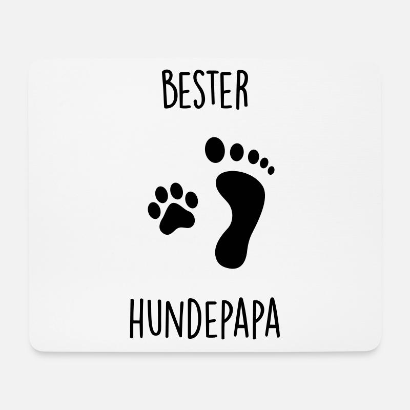 Bester Hundepapa - Mousepad (Querformat) - Weiß