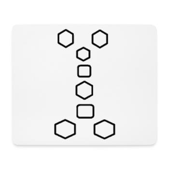 Formes - Tapis de souris (format paysage) - blanc - Devant