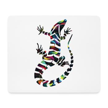 colorful salamander - Mouse Pad (horizontal) - white - Front