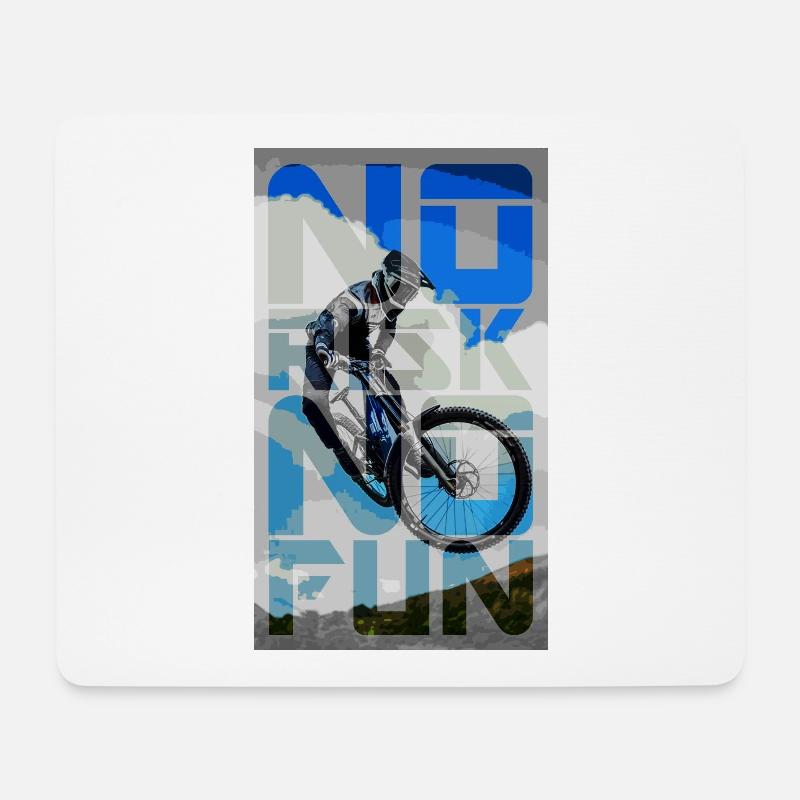 MTB - Mousepad (Querformat) - Weiß