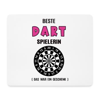 Dart Spielerin Beste Darterin Geburtstag Darts - Mousepad (Querformat) - Weiß - Vorne