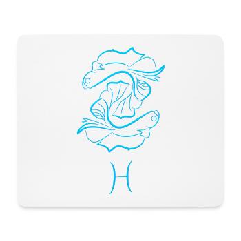 Fisch - Mousepad (Querformat) - Weiß - Vorne