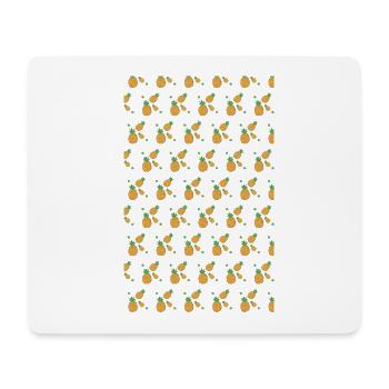 Ananas,Ananas,pineapple,Obst - Mousepad (Querformat) - Weiß - Vorne