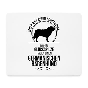GERMANISCHER BÄRENHUND Schutzengel Hunde Wilsigns - Mousepad (Querformat) - Weiß - Vorne