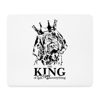 Spinone Italiano King Dog Saying Dogs Wilsigns - Tapis de souris (format paysage) - blanc - Devant