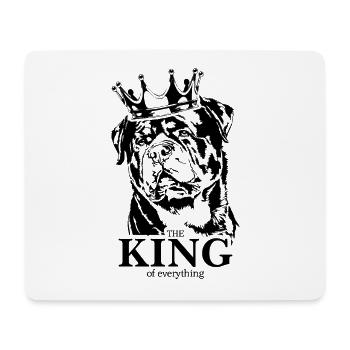 Rottweiler roi de tout dire chien Wilsigns - Tapis de souris (format paysage) - blanc - Devant