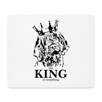 Spinone Italiano Roi de tout Chiens Wilsigns - Tapis de souris (format paysage) - blanc - Devant