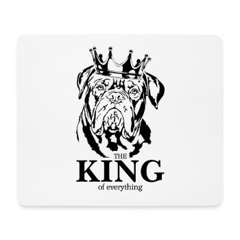 Bordeauxdogge King of everything Hunde Wilsigns - Mousepad (Querformat) - Weiß - Vorne