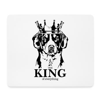 Entlebucher Mountain Dog Roi de tout Wilsigns - Tapis de souris (format paysage) - blanc - Devant