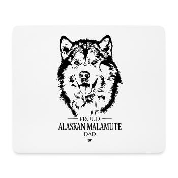 Proud Alaskan Malamute Dad Dog Dog Wilsigns - Mouse Pad (horizontal) - white - Front