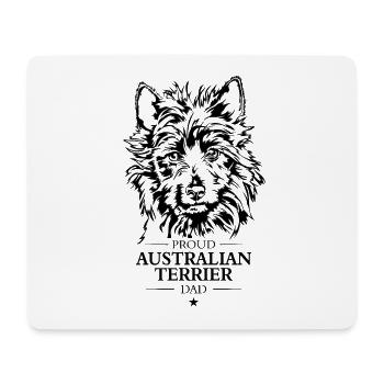 Australian Terrier Dad Hunde Hund Wilsigns - Mousepad (Querformat) - Weiß - Vorne