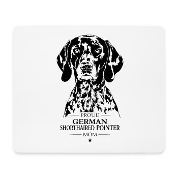 German Shorthaired Pointer Mom Hunde Hund Wilsigns - Mousepad (Querformat) - Weiß - Vorne