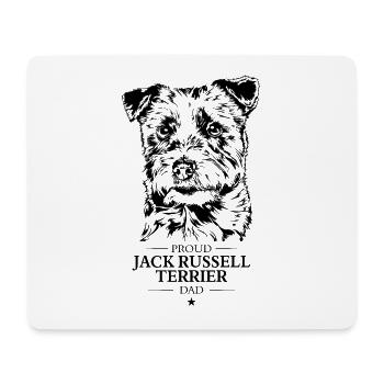 Jack Russell Terrier Dad Hunde Hund Wilsigns - Mousepad (Querformat) - Weiß - Vorne