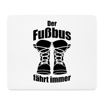 WANDERN WANDERER WANDERUNG FUSSBUS FUßBUS - Mousepad (Querformat) - Weiß - Vorne