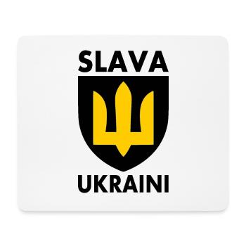 SLAVA UKRAINI - Mousepad (Querformat) - Weiß - Vorne