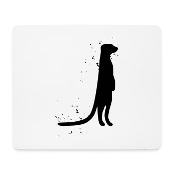 Erdmännchen - Mousepad (Querformat) - Weiß - Vorne