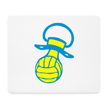 volleyball tetine bebe sucette 0 - Tapis de souris (format paysage) - blanc - Devant