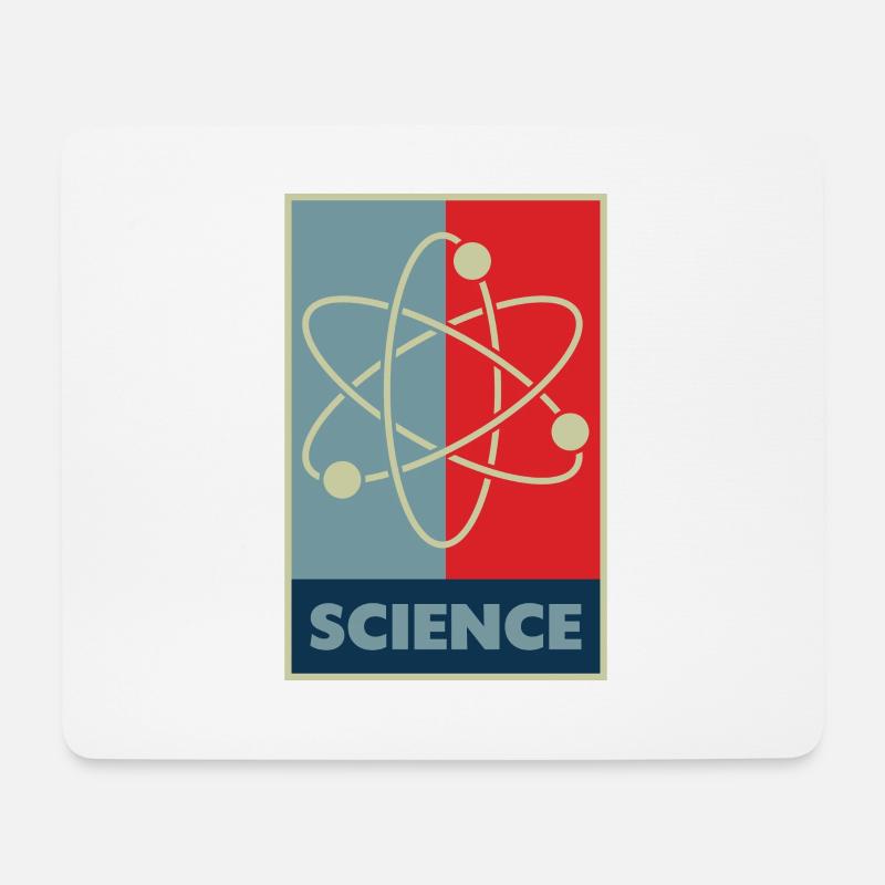 Wissenschaft Atommodell - Mousepad (Querformat) - Weiß