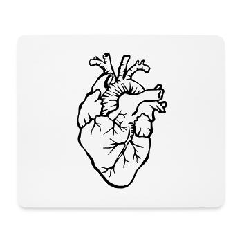 heart Halloween - Mouse Pad (horizontal) - white - Front