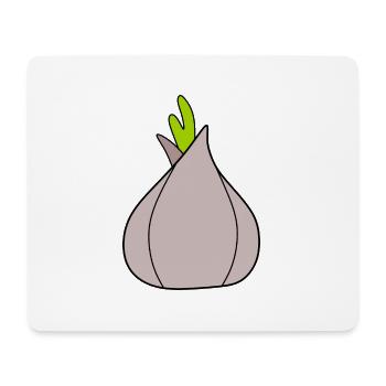 Légumes à l’oignon végétaliens - Tapis de souris (format paysage) - blanc - Devant