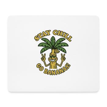 Stay Chill Go Bananas "Musa" - High - Peace - Palm - Mouse Pad (horizontal) - white - Front