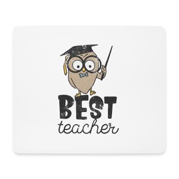 MEILLEUR PROFESSEUR UHU SCHOOL APPRENDRE LE MOTIF DE LECTURE - Tapis de souris (format paysage) - blanc - Devant