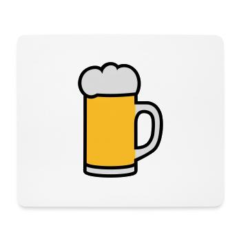 Beermug 3 colors - Mouse Pad (horizontal) - white - Front