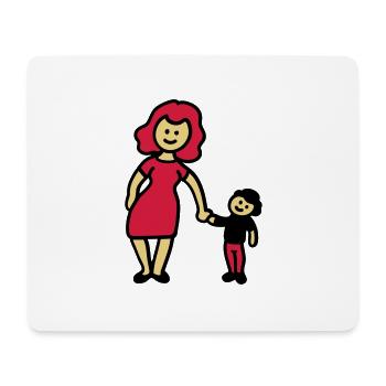 Mother / grandmother + Child 3 - Mouse Pad (horizontal) - white - Front
