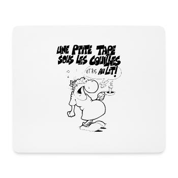 Au lit - Tapis de souris (format paysage) - blanc - Devant