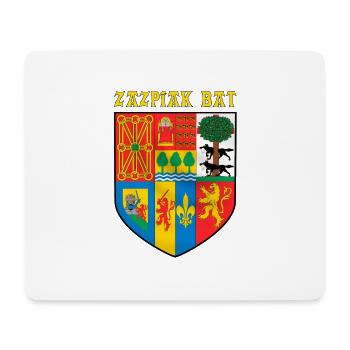 Zazpiak Fledermaus - Mousepad (Querformat) - Weiß - Vorne