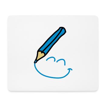 doodle_smiley_3c - Mouse Pad (horizontal) - white - Front
