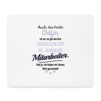 Beste Chefin v - Mousepad (Querformat) - Weiß - Vorne