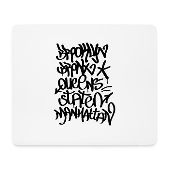 New York boroughs - Mousepad (Querformat) - Weiß - Vorne