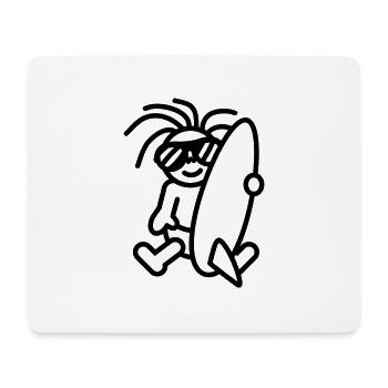 baby__surfer_1c - Mousepad (Querformat) - Weiß - Vorne