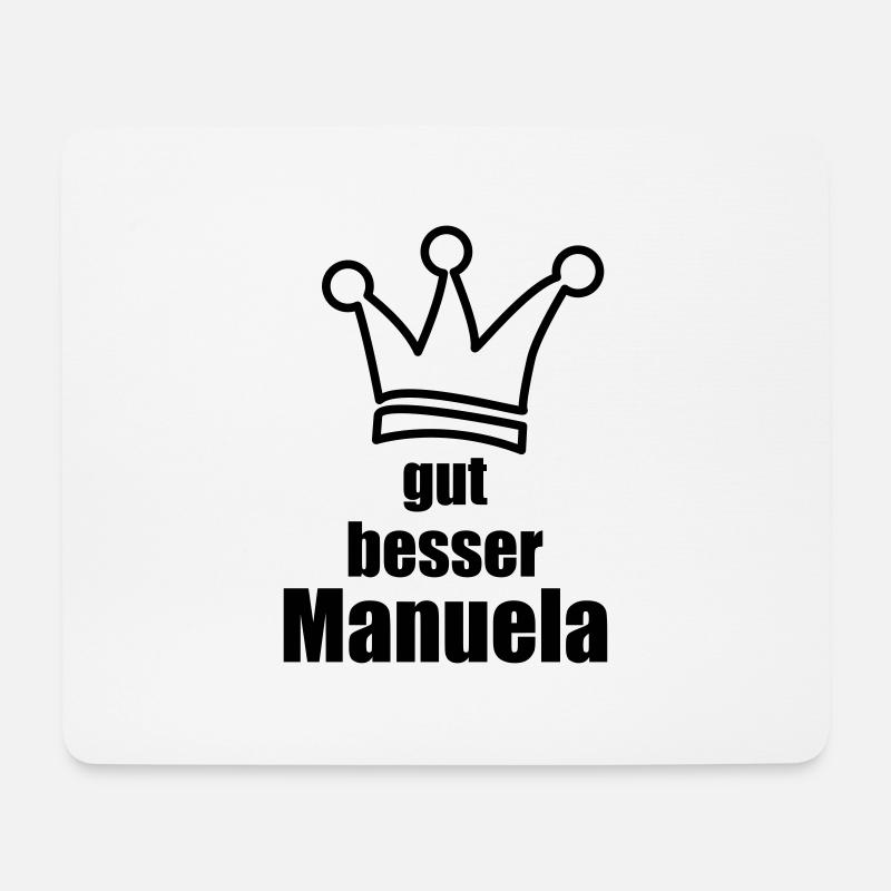 Manuela - Mousepad (Querformat) - Weiß