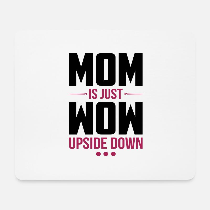 Mom Is Just Wow muttertag mother day geschenk - Mousepad (Querformat) - Weiß
