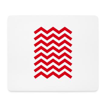 zick zack muster - Mouse Pad (horizontal) - white - Front